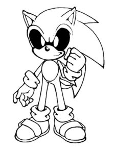 sonic exe da colorare