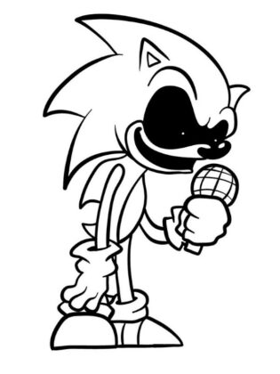 sonic.exe da colorare