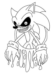 sonic.exe disegno