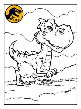 t rex disegno bambini