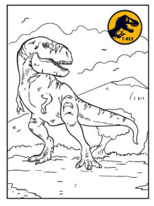 tirannosauro rex da colorare