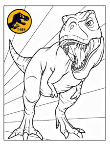 tirannosauro rex da colorare