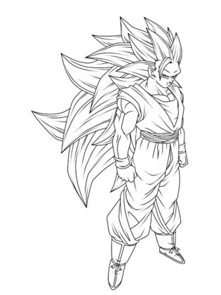 ultra instinct goku da colorare