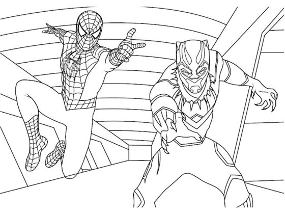 black panther disegni da colorare