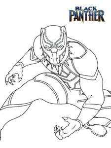 black panther disegno