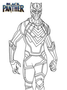 black panther disegno