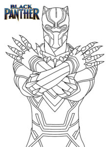 black panther disegno