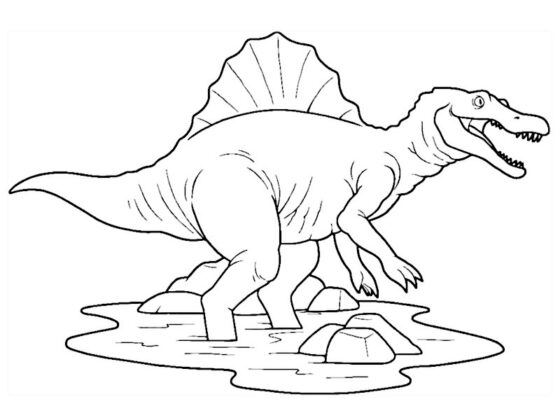 spinosaurus da colorare