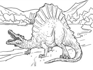 spinosaurus da colorare