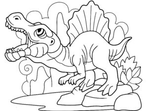 spinosaurus disegno per bambini