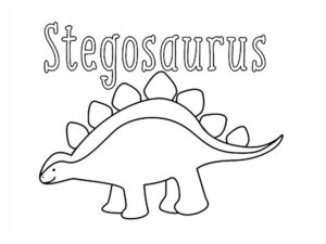 stegosauro disegno per bambini