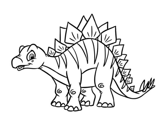 stegosauro disegno per bambini