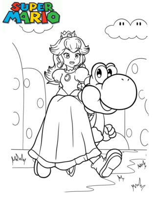 disegni di peach facili
