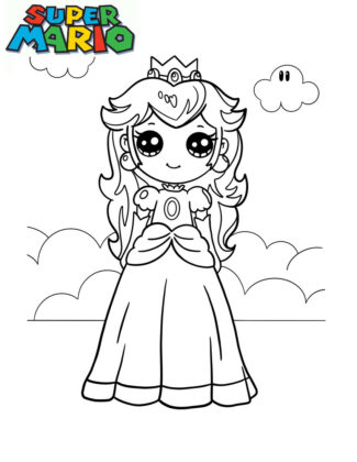 peach da colorare