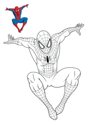 spiderman disegno per bambini