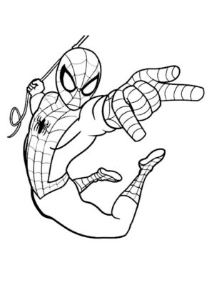 spiderman disegno per bambini