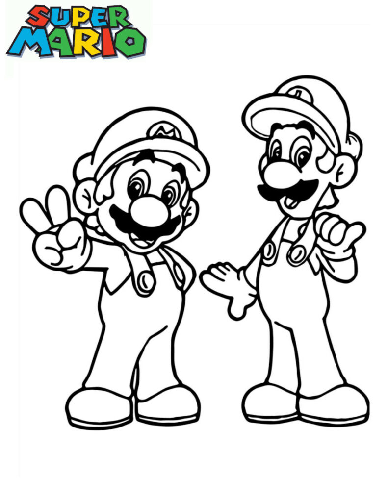 Luigi Da Colorare : 30 Disegni Da Stampare