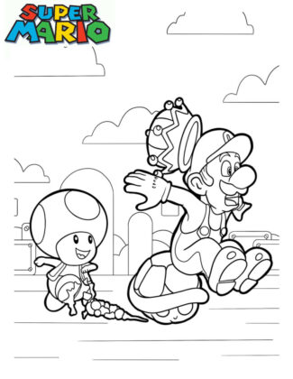 toad super mario disegno