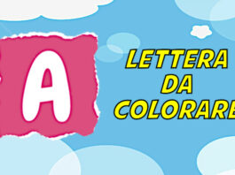 lettera a da colorare