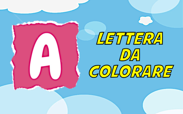 lettera a da colorare
