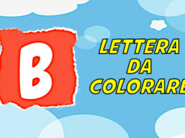 lettera b da colorare