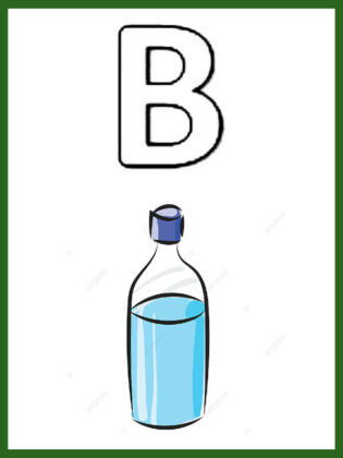 lettera b da colorare