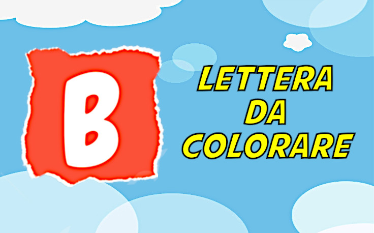 lettera b da colorare