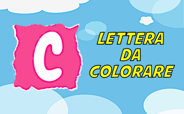 lettera c da colorare