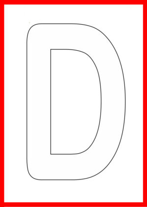 lettera d da colorare