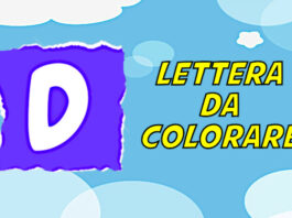 lettera d da colorare