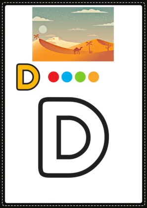 lettera d da colorare