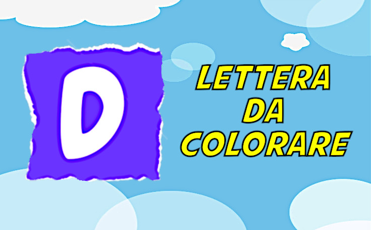 lettera d da colorare