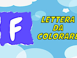 lettera f da colorare