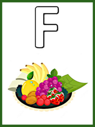 lettera f da colorare