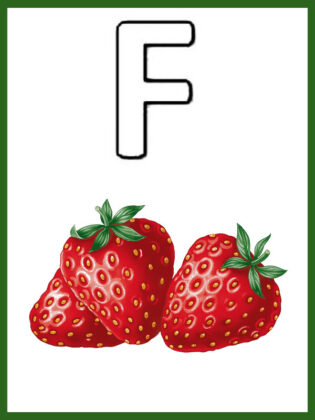 lettera f da colorare