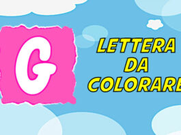 lettera g da colorare