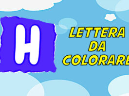 lettera h da colorare