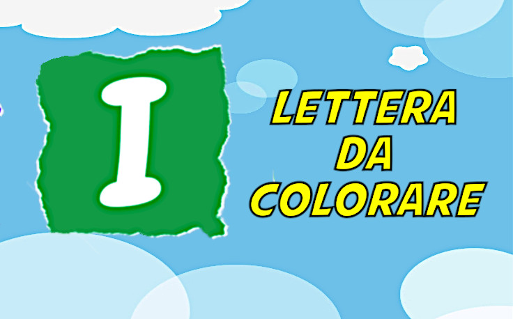 lettera i da colorare