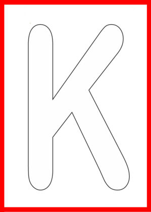lettera k da colorare