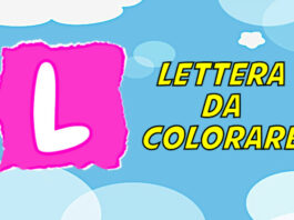 lettera l da colorare