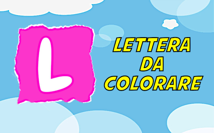 lettera l da colorare