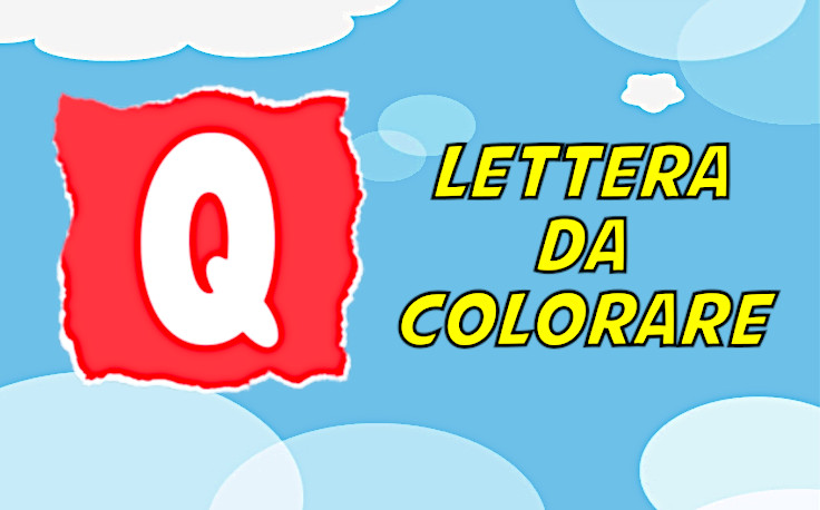 lettera q da colorare