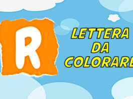 lettera r da colorare