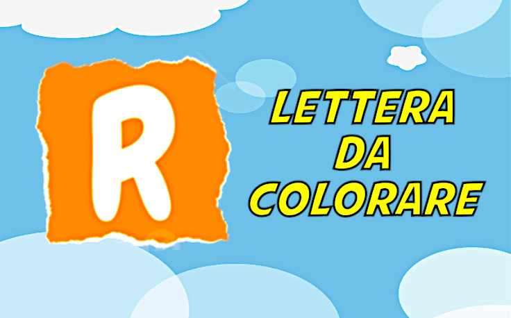 lettera r da colorare