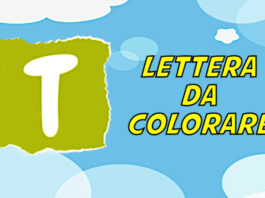 lettera t da colorare