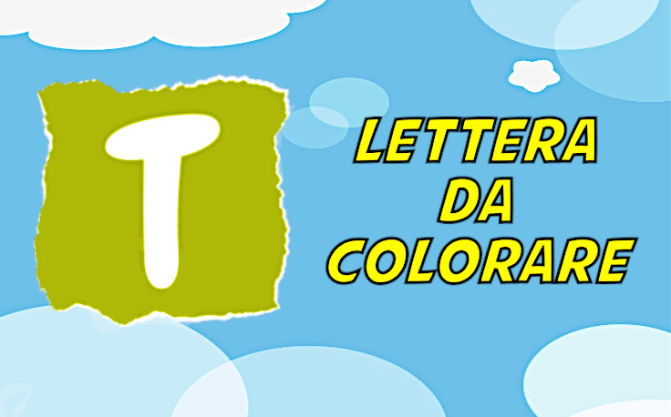 lettera t da colorare