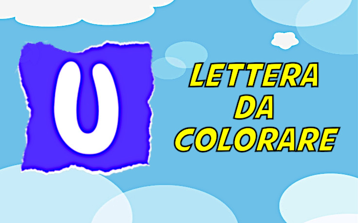 lettera u da colorare