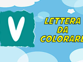 lettera v da colorare