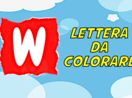 lettera w da colorare