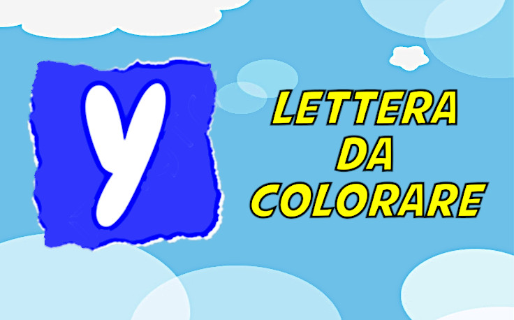 lettera y da colorare